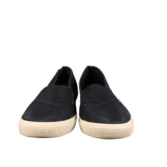 Superga Shoes Womens 9.5 Sneaker Flats Slip On Cotw Loafer Casual Black Canvas - Picture 2 of 12
